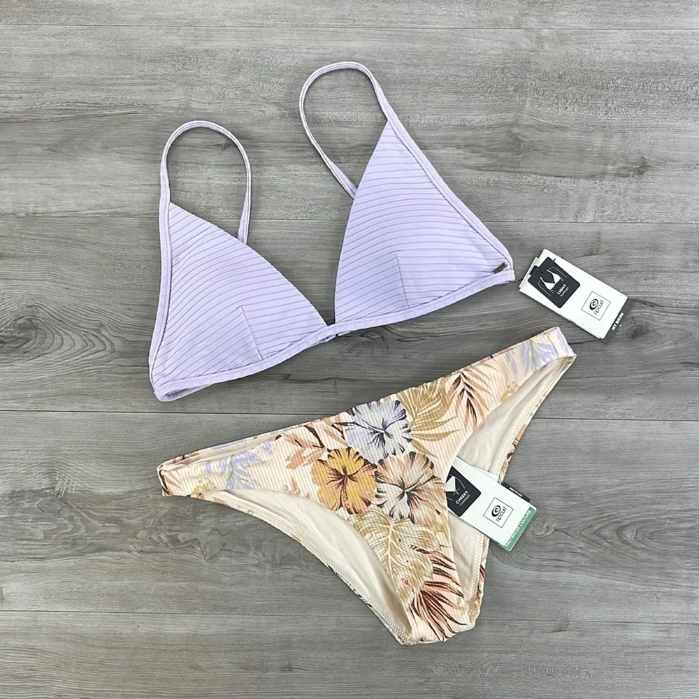 ☀️RIP CURL☀️ PREMIUM SURF BANDED  PARADISE CALLING CHEEKY BIKINI SET